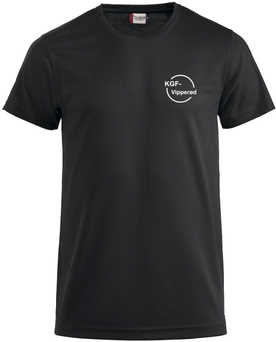 Clique - Vipperød T-Shirt (Voksen) - Sort