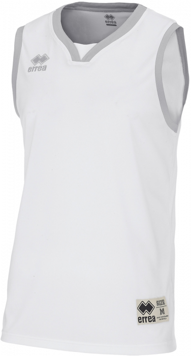 Errea - California Basketball T-Shirt - White & grey