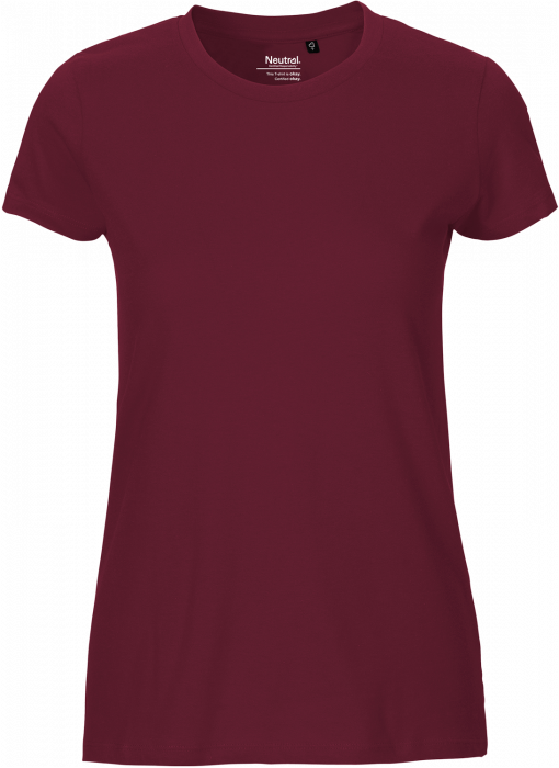 Neutral - Økologisk Fit T-Shirt Dame - Bordeaux